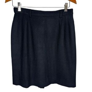 Talbots black 100% Wool pencil career / work skirt Sz 10